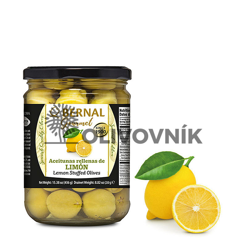 Bernal Gourmet olivy - plněné citronem (250g)