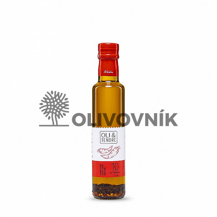 Olivový olej EL TENDRE - pikantní, s příchutí chilli a oregána (250ml)